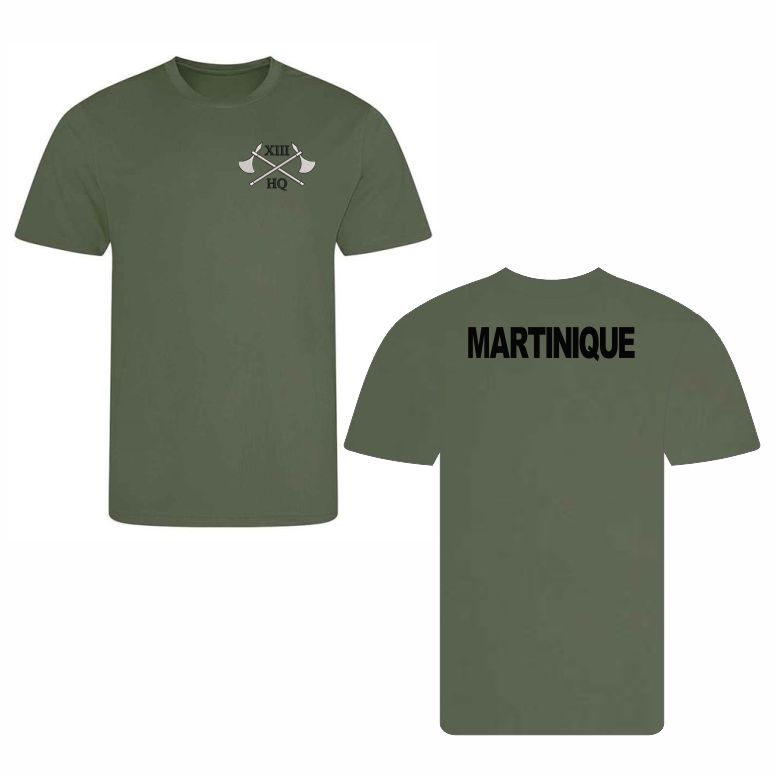 19 Regiment RA 13 Battery GREEN Performance Teeshirt