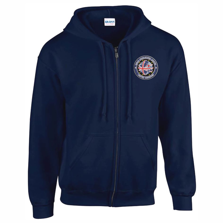 UK Space Operations Centre Full Zip Hooded Sweatshirt