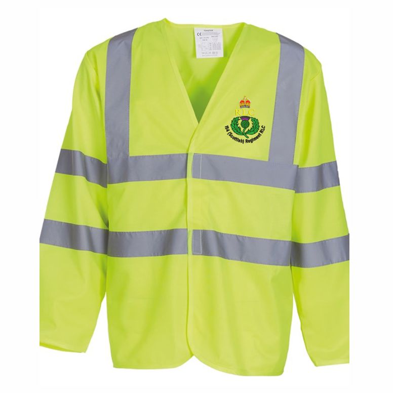 154 Regiment RLC Hi Vis Long Sleeve Waistcoat