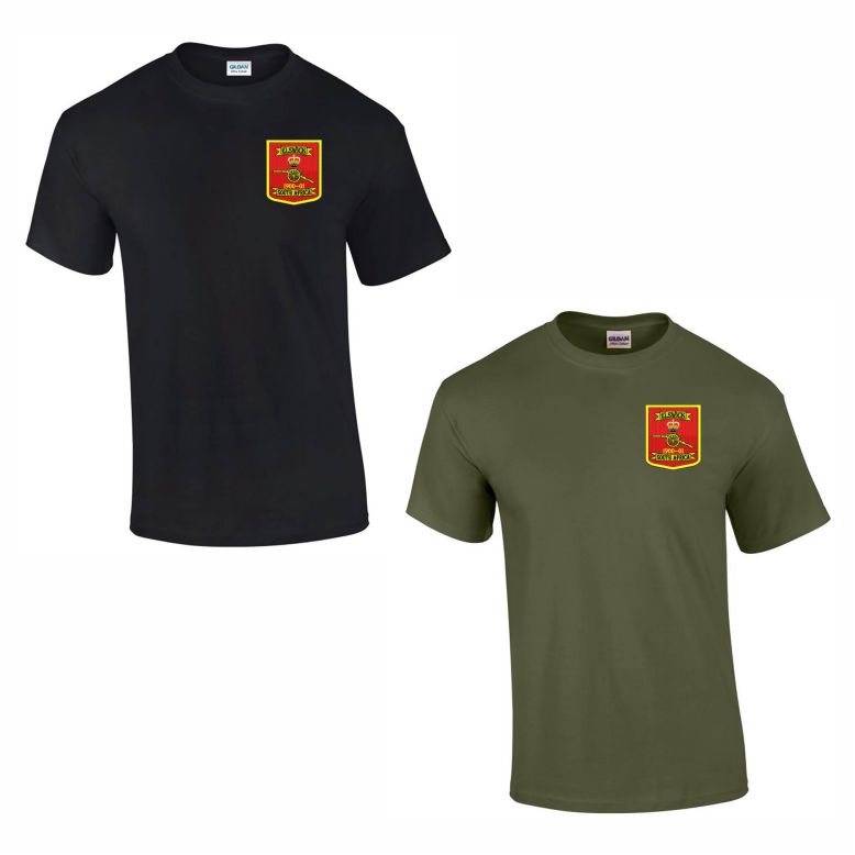 101 Regiment Royal Artillery - 203 (Elswick) Battery Cotton Teeshirt