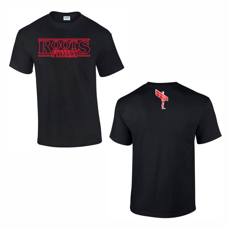 Roots Fitness Coaching Cotton Teeshirt - STRANGER THINGS FONT