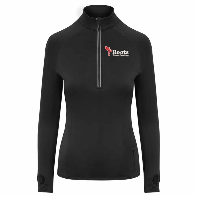 Roots Fitness Coaching Cool Flex Half Zip Top