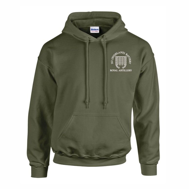105 Regiment RA - 212 Battery Hooded Sweatshirt 