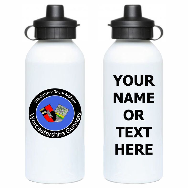104 Regiment RA - 214 (Worcestershire) Battery Sports Bottle (600ml)