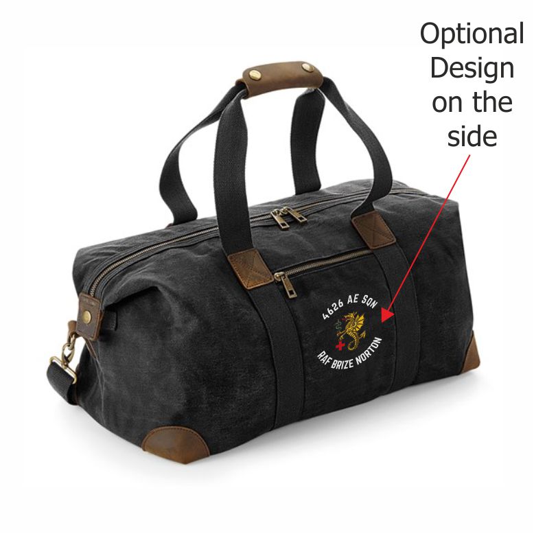 RAF Brize Norton - 4626 AE Squadron Waxed Canvas Holdall