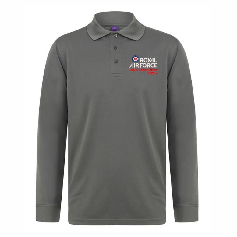 RAF Rapid Capabilities Office Coolplus Wicking Poloshirt Long Sleeve