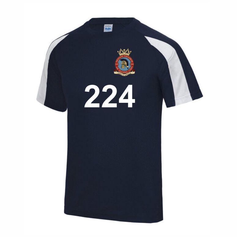 224 (Hexham) Squadron RAFAC Two Tone Performance Teeshirt