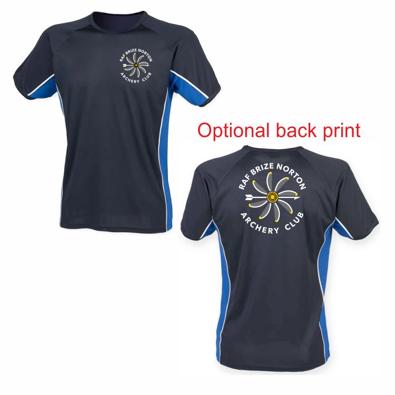 RAF Brize Norton - Archery Club Performance panel Teeshirt