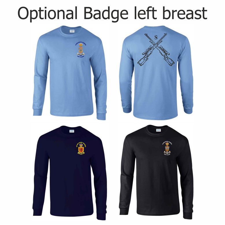 1st Battalion Scots Guards - Left Flank Long Sleeve Cotton Teeshirt