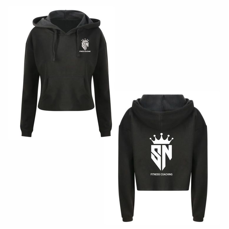 Simon Newton Fitness Coaching Ladies Cropped Hood