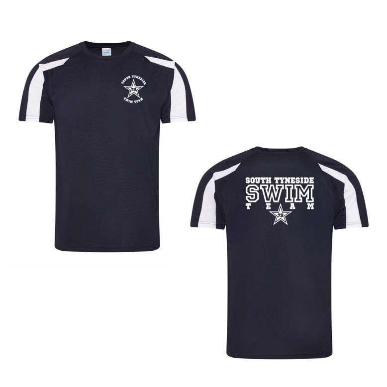 South Tyneside Swim Team Two Tone Performance Teeshirt