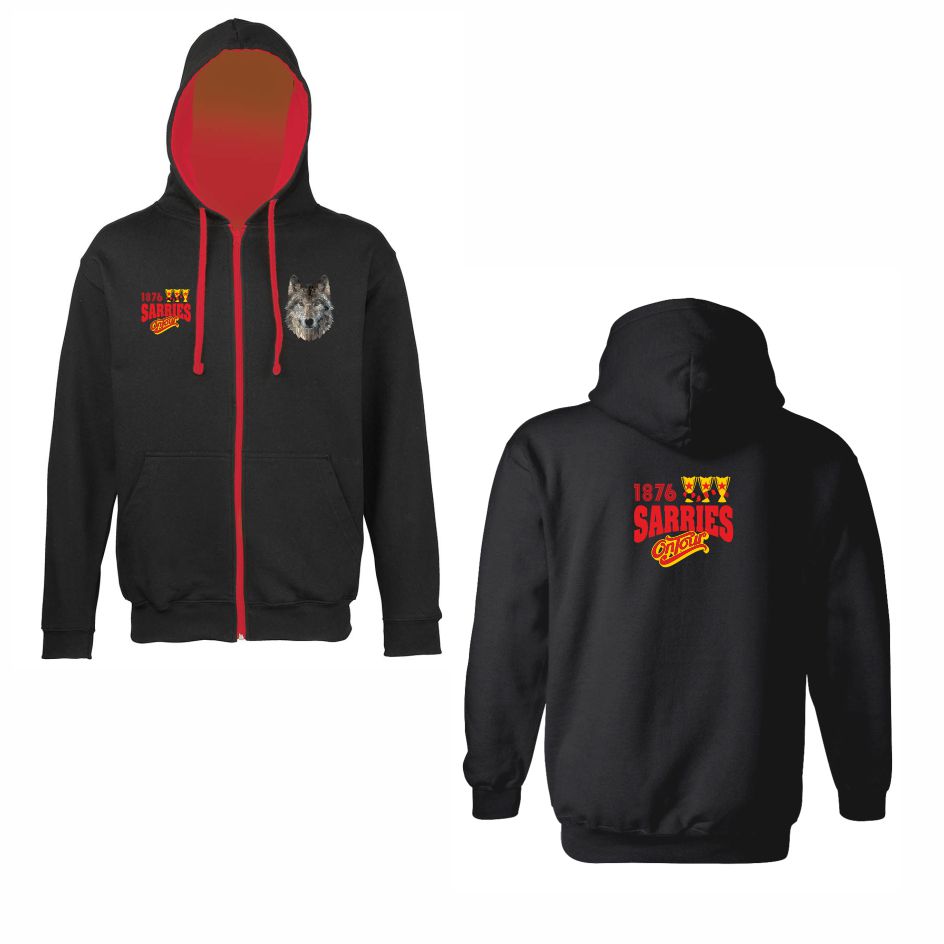 Sarries On Tour Full Zip Varsity Hoodie