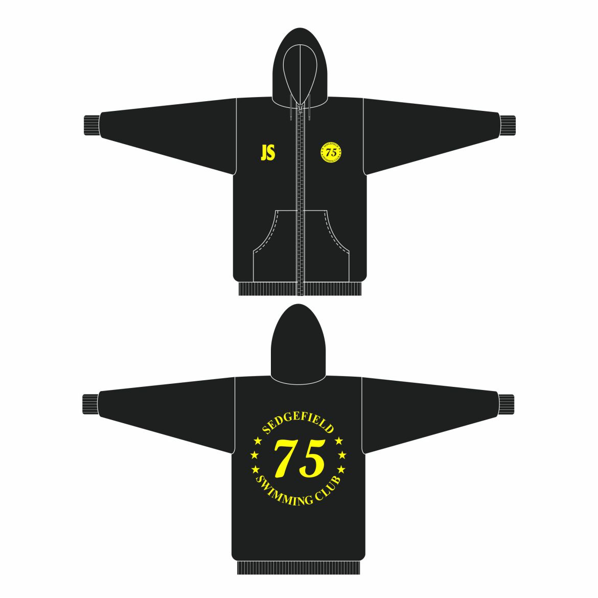 Sedgefield 75 Swimming Club Full Zip Hooded Sweatshirt