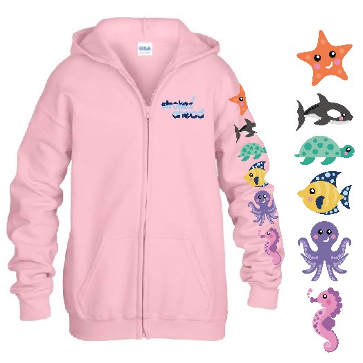 Strokes Ahead Learn to Swim Childs Full Zip Hooded Sweatshirt