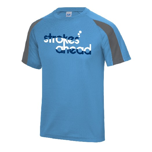 Strokes Ahead Learn To Swim Performance Teeshirt