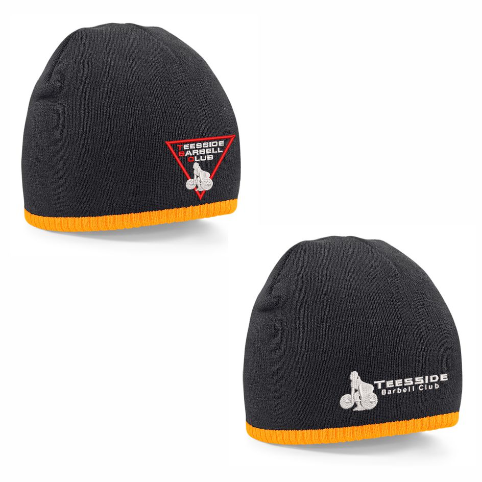 Teesside Barbell Club Two Tone Pull On Beanie