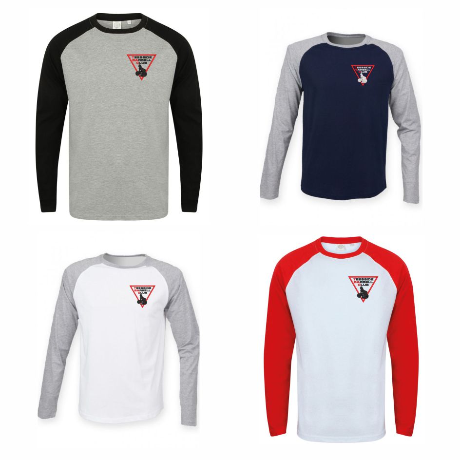 Teesside Barbell Club Baseball Teeshirt