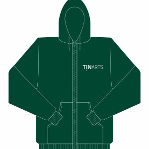 Tin Arts Full Zip Hooded Sweatshirt