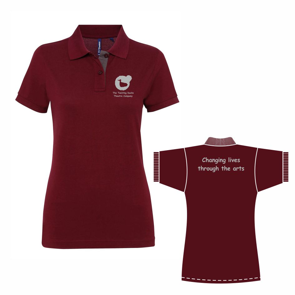 The Twisting Ducks Theatre Company Ladies Poloshirt