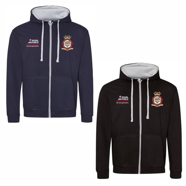 2510 (West Denton) Squadron Two Tone Full Zip Hooded Sweatshirt