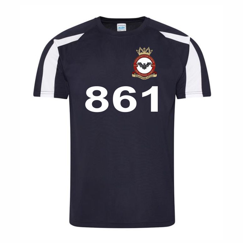 861 (Wideopen) Squadron RAFAC Two Tone Performance Teeshirt