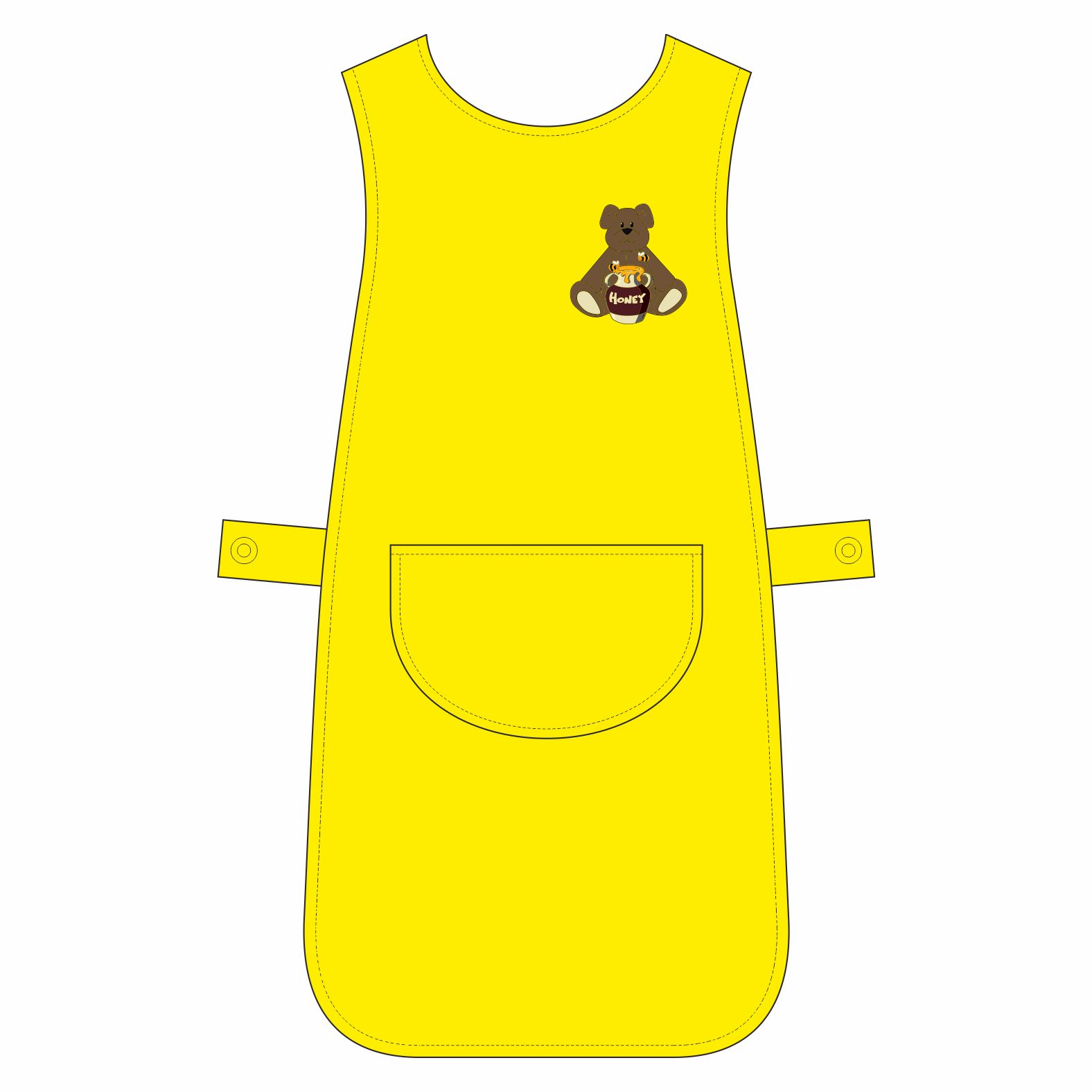Busy Bears Nursery Domestic Ladies Pocket Tabard