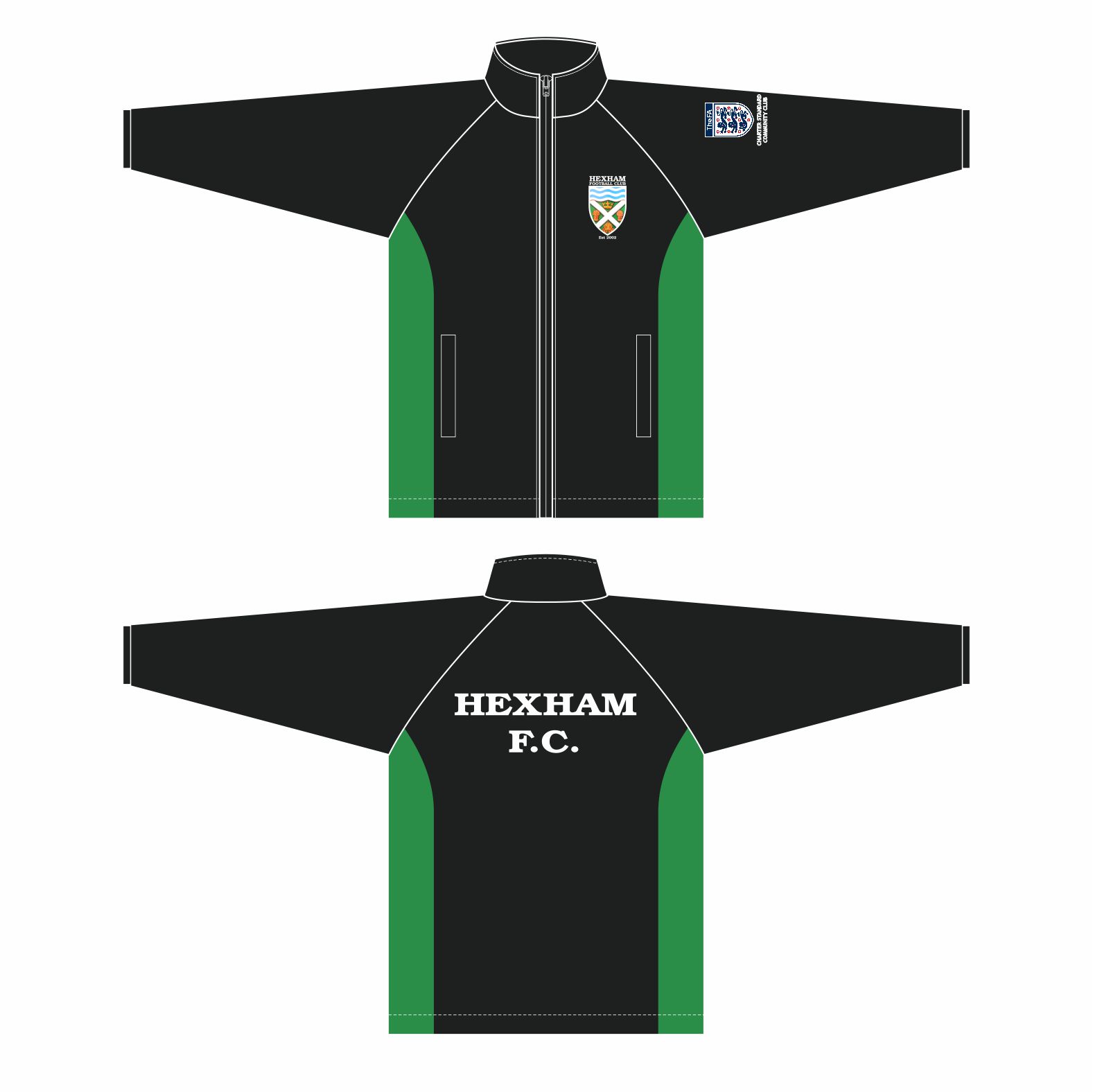 Hexham FC Pro Range Showerproof Track Top