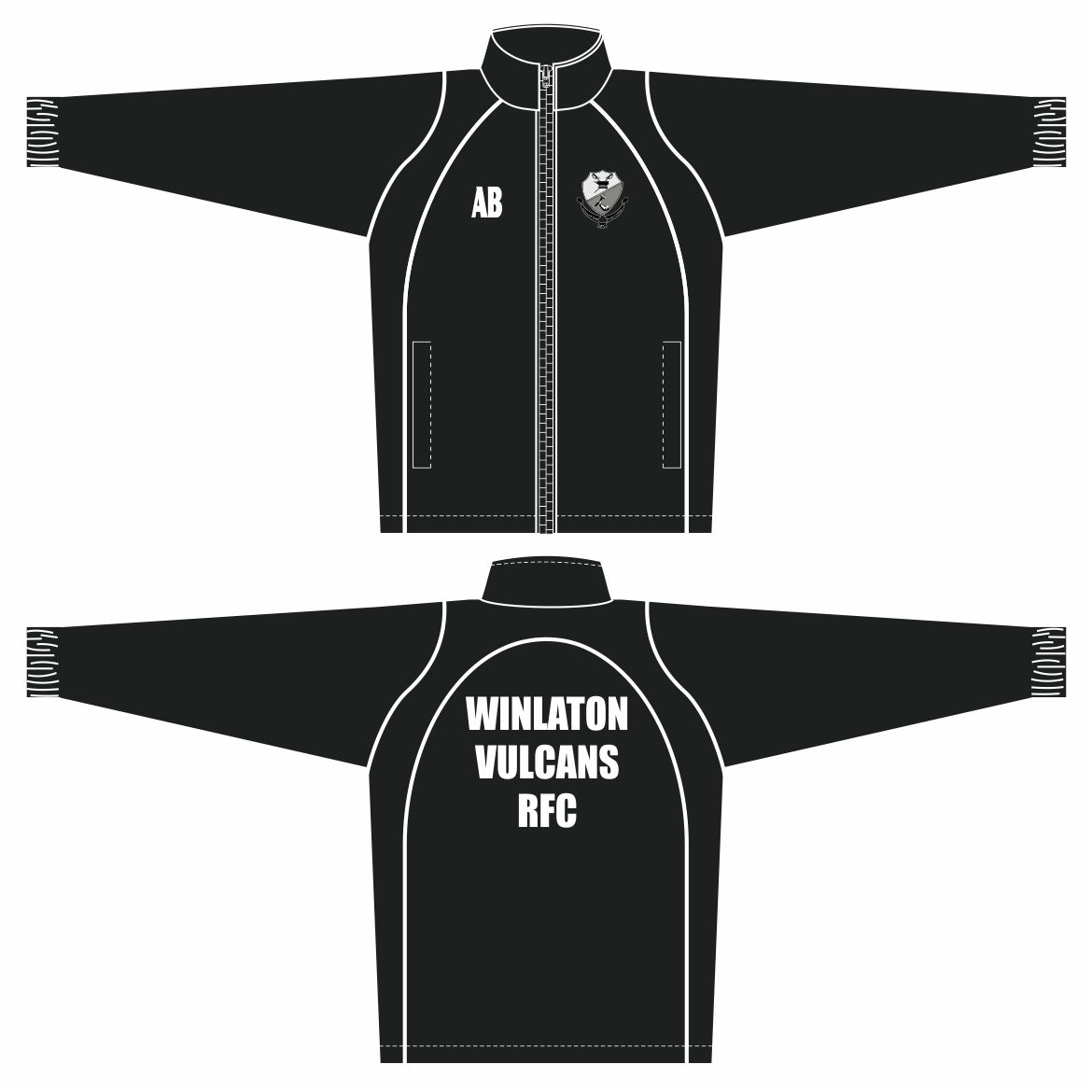 Winlaton Vulcans RFC Elite Showerproof Jacket