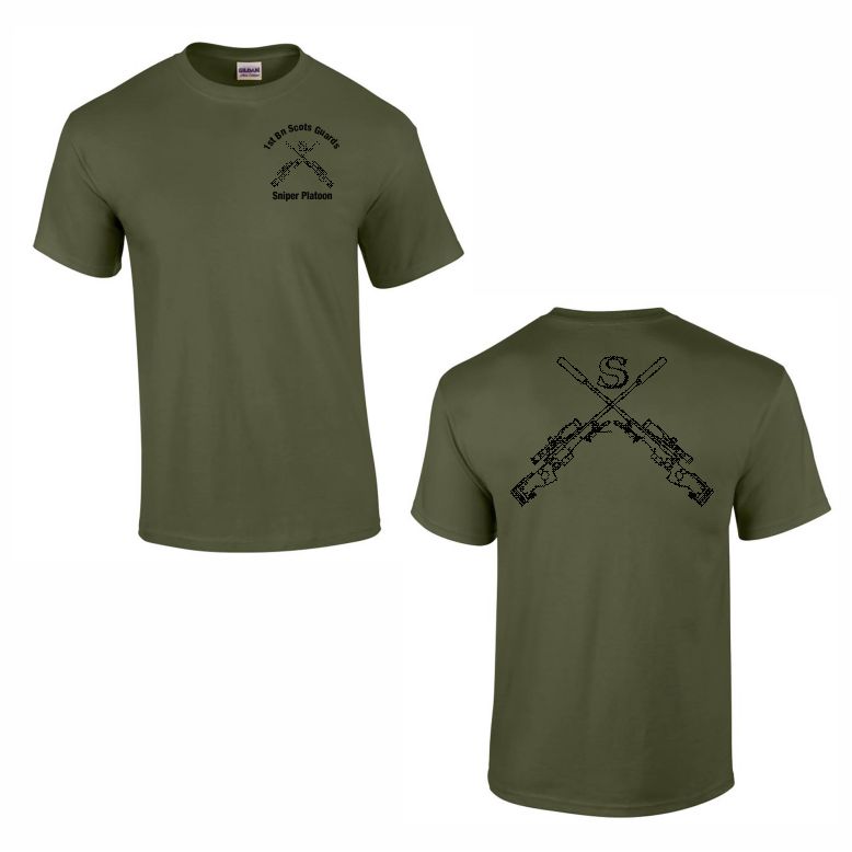1st Battalion Scots Guards - B Company -  Sniper Platoon Cotton Teeshirt